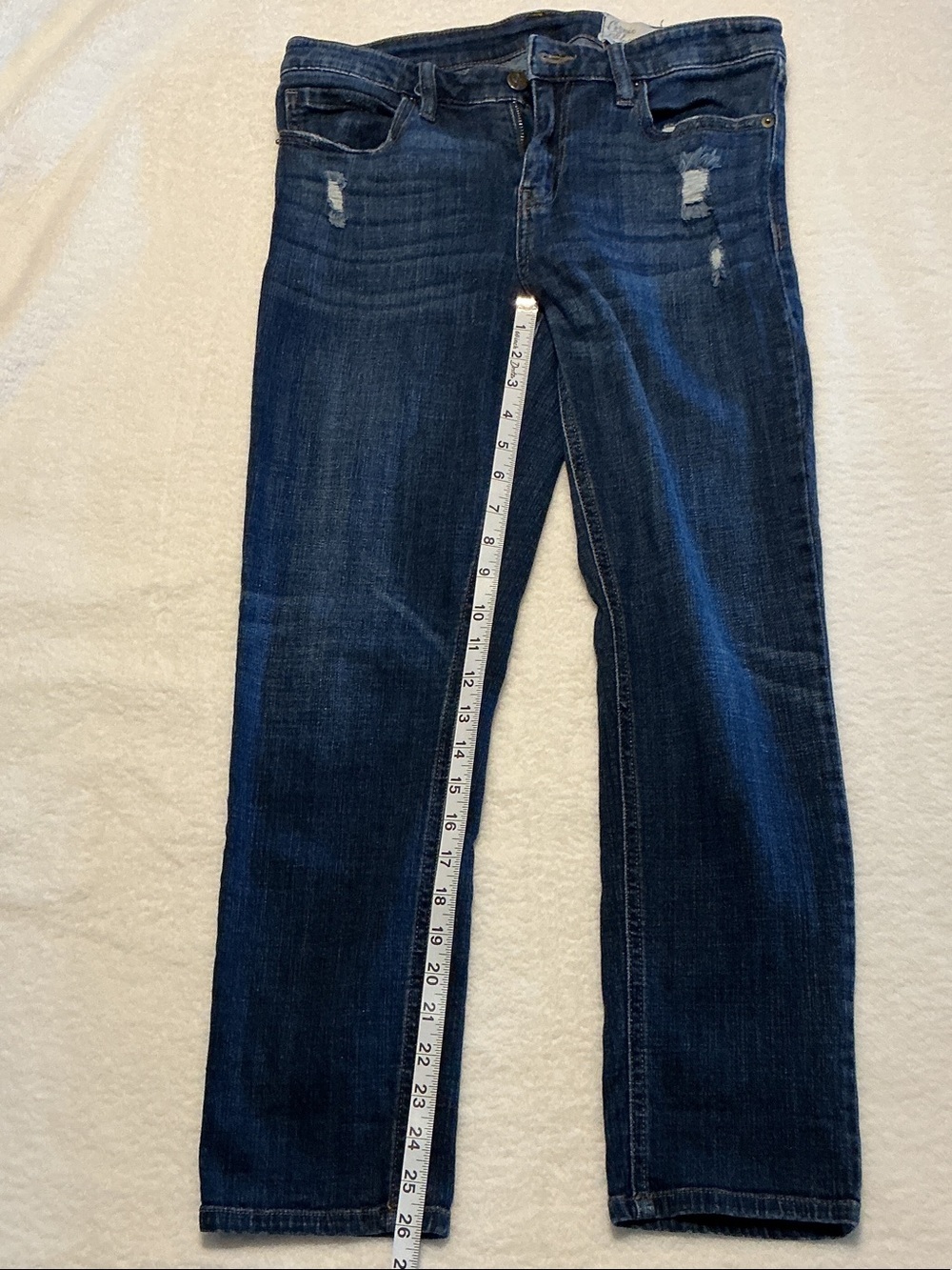 Straight Leg Women's Jeans in Dark Blue